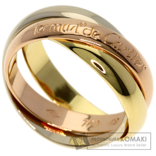 CARTIER Trinity #49 Ring K18 Yellow Gold 18K Pink GoldLadies [Used]