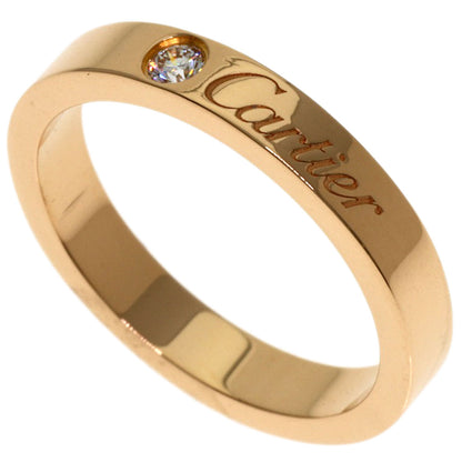 CARTIER C de Cartier 1P Diamond #47 Ring K18 Pink Gold Ladies [Used]