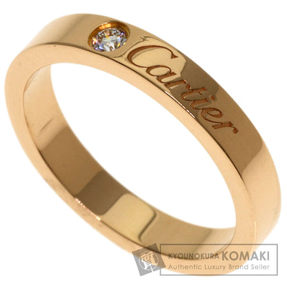 CARTIER C de Cartier 1P Diamond #47 Ring K18 Pink Gold Ladies [Used]