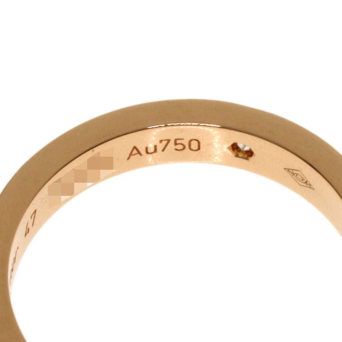 CARTIER C de Cartier 1P Diamond #47 Ring K18 Pink Gold Ladies [Used]