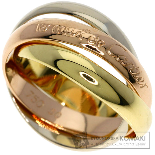 CARTIER Trinity #50 Ring K18 Yellow Gold 18K Pink GoldLadies [Used]