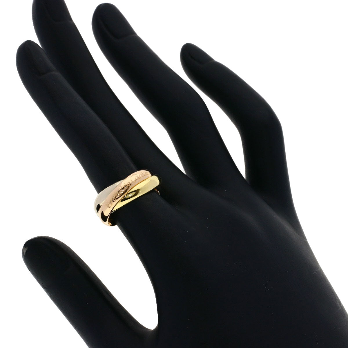 CARTIER Trinity #50 Ring K18 Yellow Gold 18K Pink GoldLadies [Used]