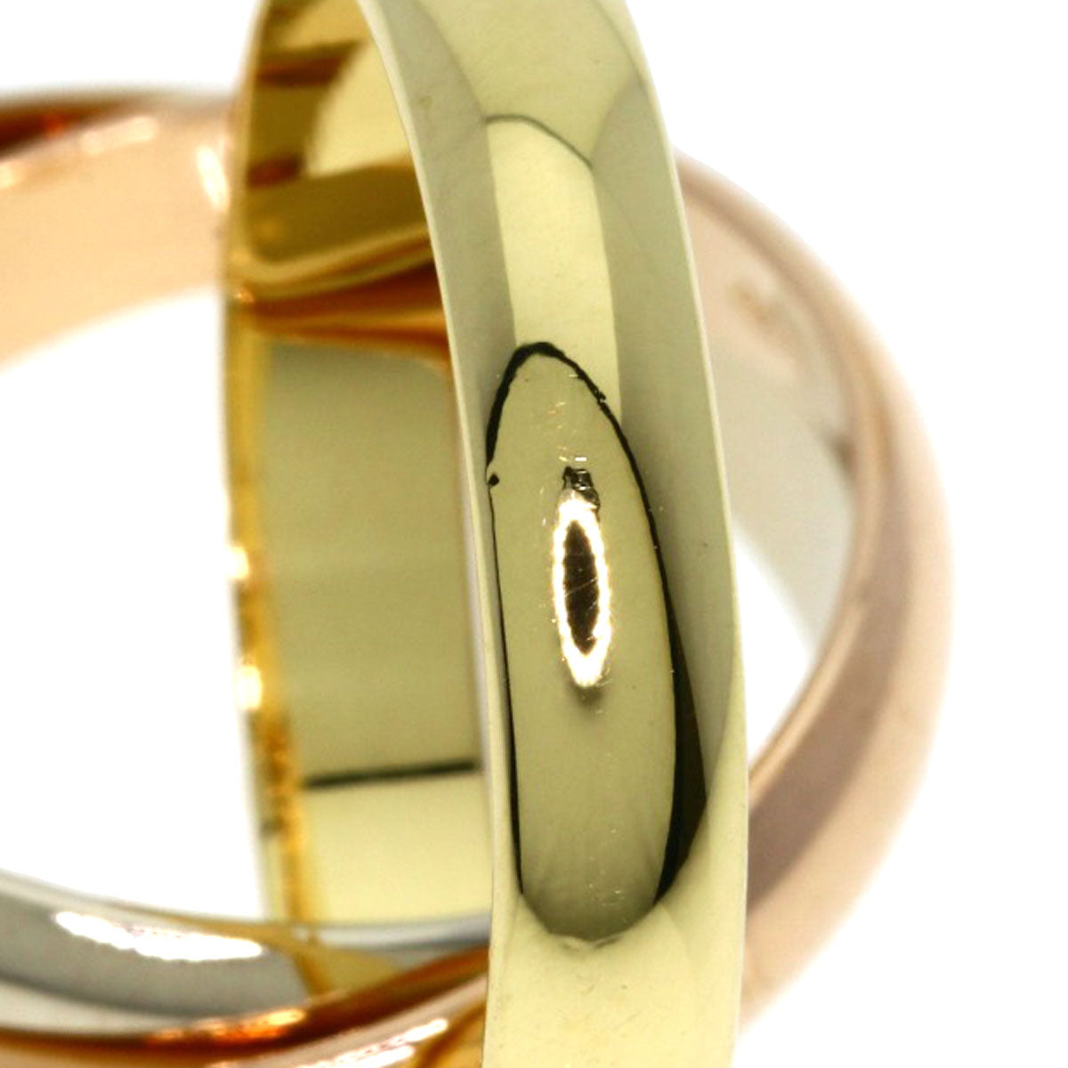 CARTIER Trinity #50 Ring K18 Yellow Gold 18K Pink GoldLadies [Used]