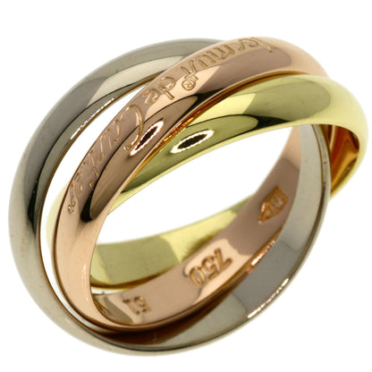 CARTIER Trinity #51 Ring K18 Yellow Gold K18 White GoldLadies [Used]