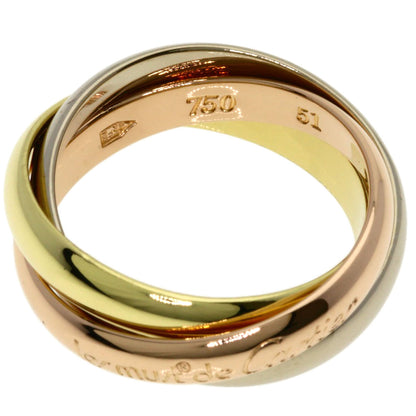 CARTIER Trinity #51 Ring K18 Yellow Gold K18 White GoldLadies [Used]