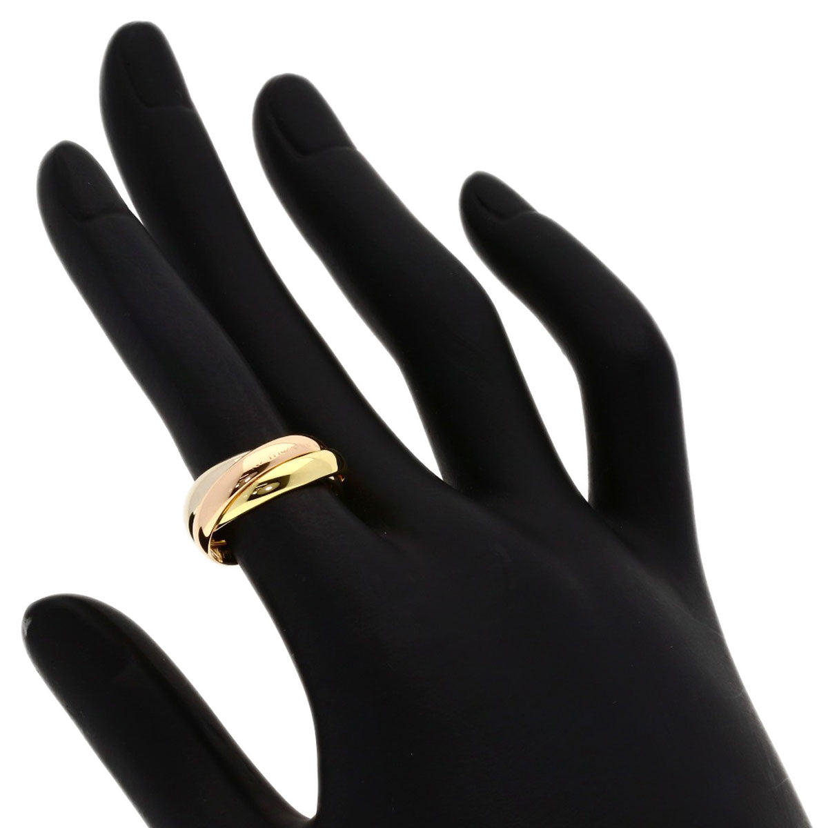 CARTIER Trinity #49 Ring K18 Yellow Gold 18K Pink GoldLadies [Used]