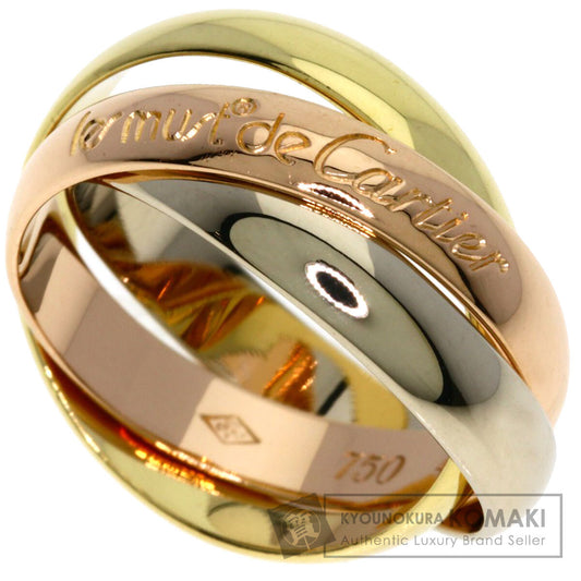 CARTIER Trinity #48 Ring K18 Yellow Gold 18K Pink GoldLadies [Used]