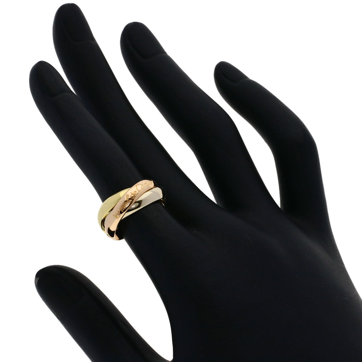 CARTIER Trinity #48 Ring K18 Yellow Gold 18K Pink GoldLadies [Used]