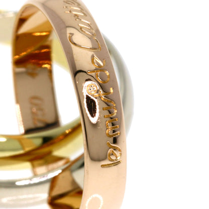 CARTIER Trinity #48 Ring K18 Yellow Gold 18K Pink GoldLadies [Used]