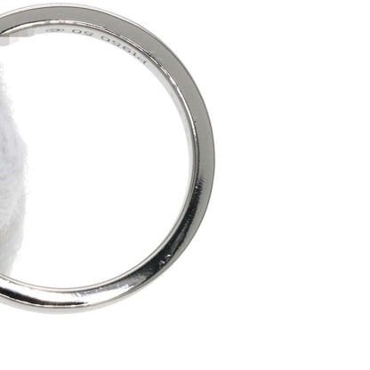 CARTIER Engraved 1P Diamond #50 Ring Platinum PT950 Ladies [Used]