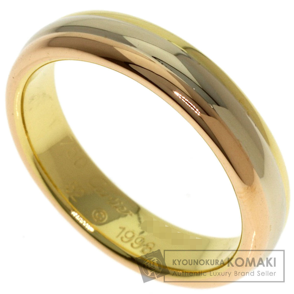 CARTIER Vendome #52 Ring K18 Yellow Gold K18 White GoldLadies [Used]