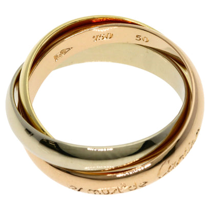 CARTIER Trinity Ring K18 Yellow Gold 18K Pink GoldLadies [Used]