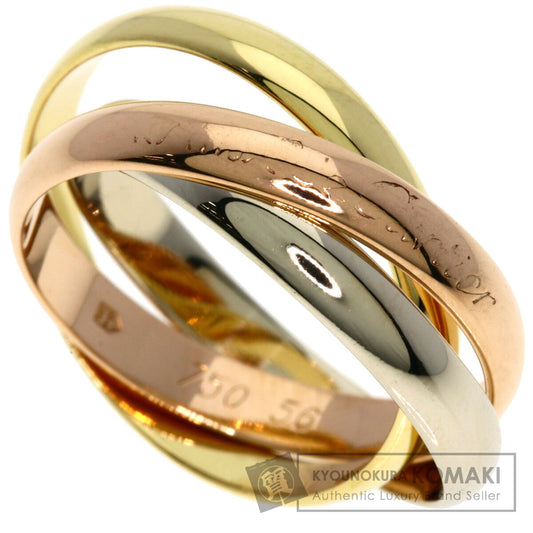 CARTIER Trinity #56 Ring K18 Yellow Gold 18K Pink GoldLadies [Used]