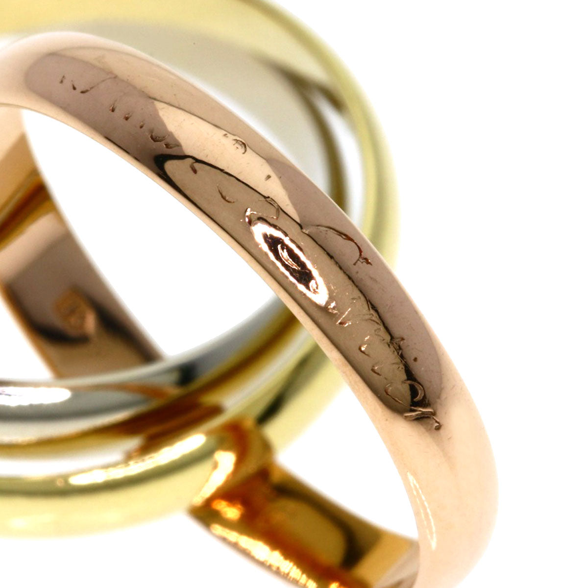 CARTIER Trinity #56 Ring K18 Yellow Gold 18K Pink GoldLadies [Used]