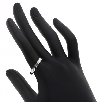 CARTIER Engraved 1P Diamond #56 Ring Platinum PT950 Ladies [Used]