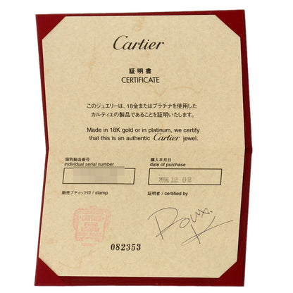 CARTIER Engraved 1P Diamond #56 Ring Platinum PT950 Ladies [Used]