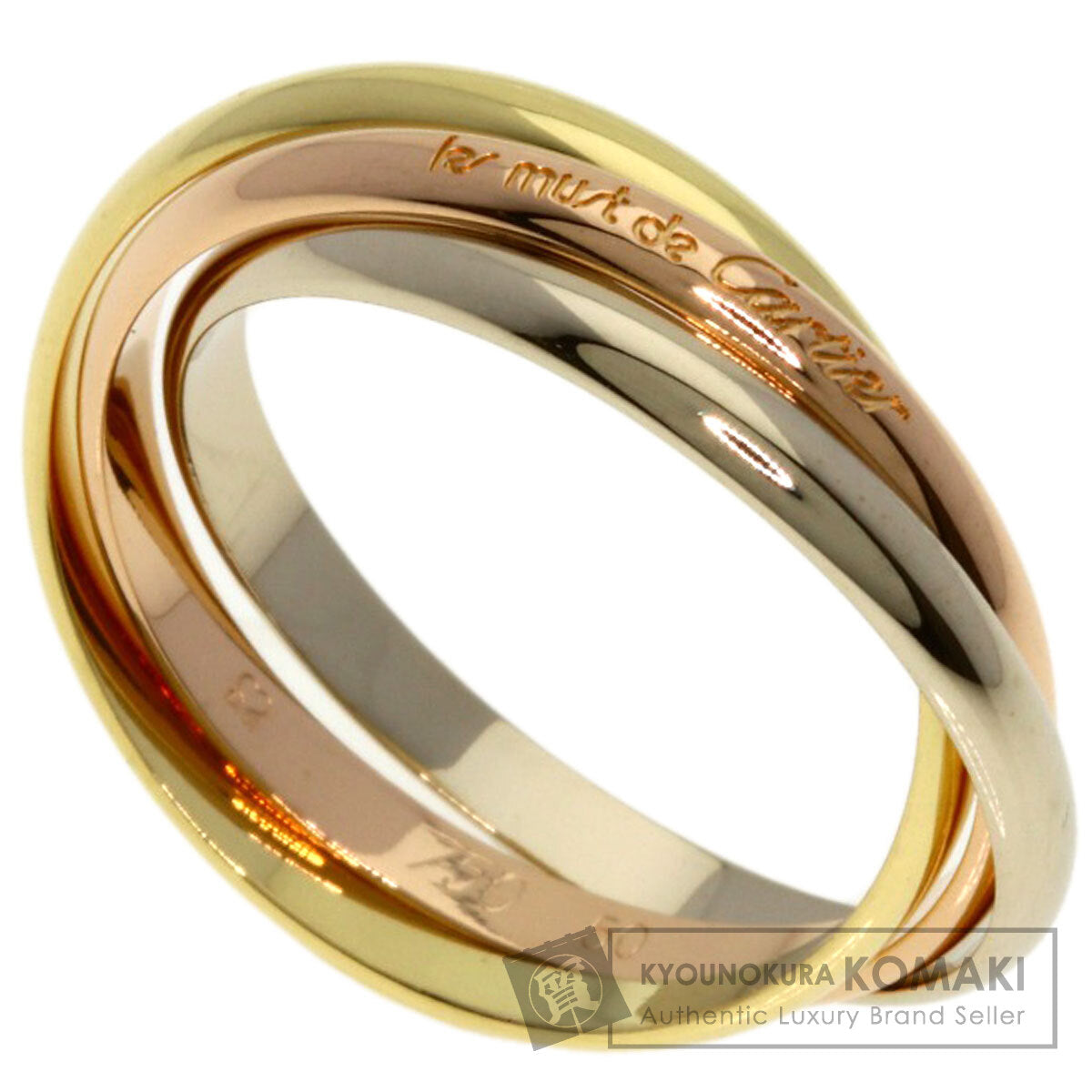 CARTIER Trinity XS #50 Ring K18 Yellow Gold K18 White GoldLadies [Used]