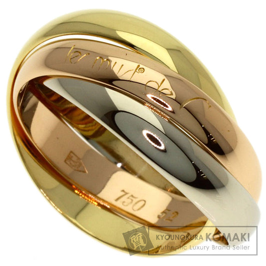CARTIER Trinity #52 Ring K18 Yellow Gold K18 White GoldLadies [Used]