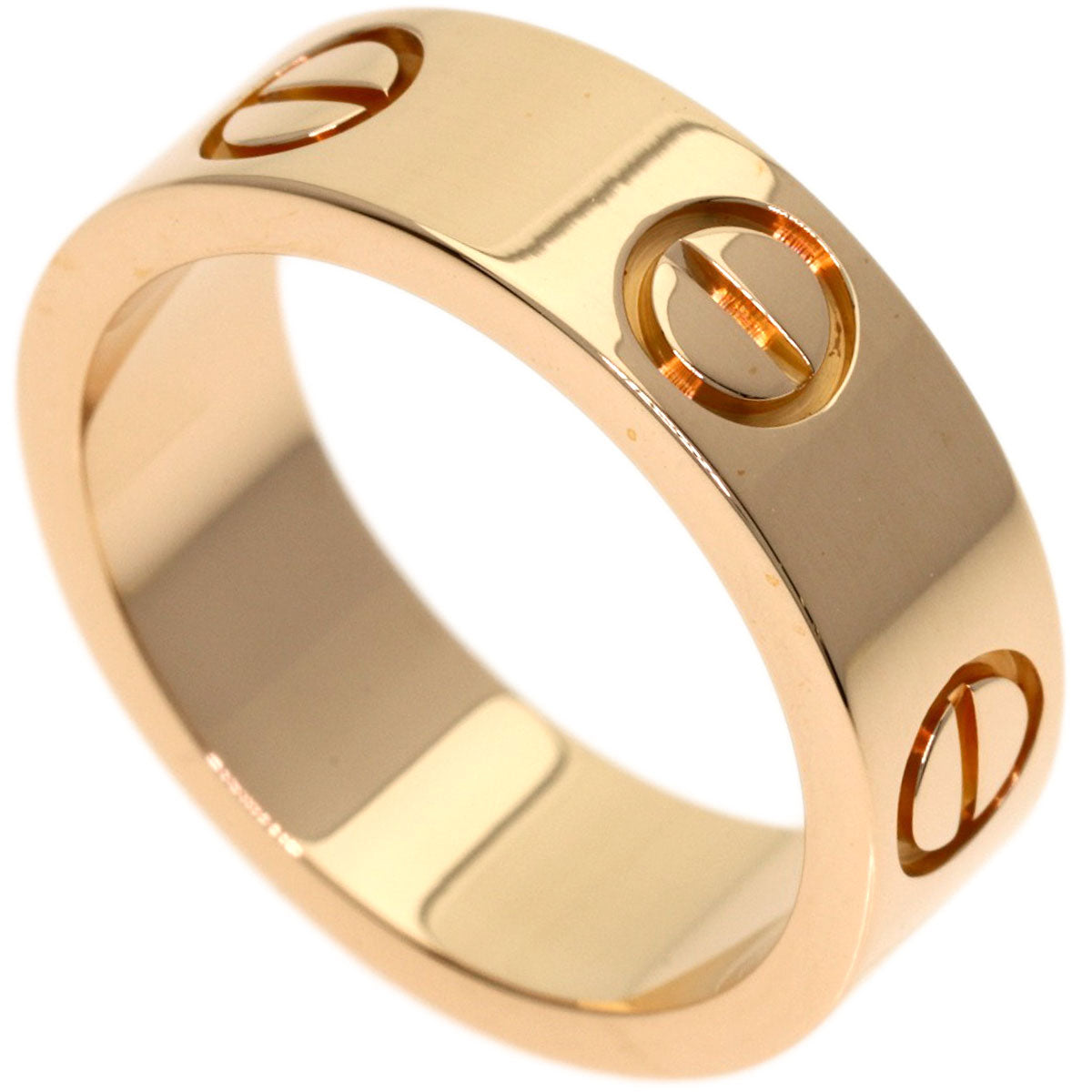 CARTIER love ring #47 Ring K18 Pink Gold Ladies [Used]