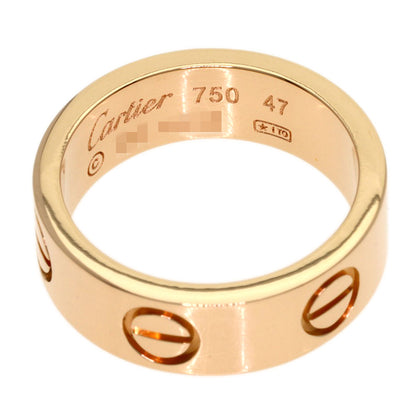 CARTIER love ring #47 Ring K18 Pink Gold Ladies [Used]