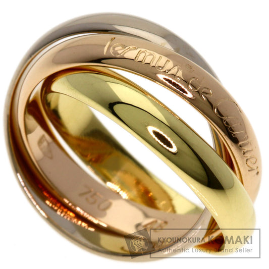 CARTIER Trinity #48 Ring K18 Yellow Gold 18K Pink GoldLadies [Used]