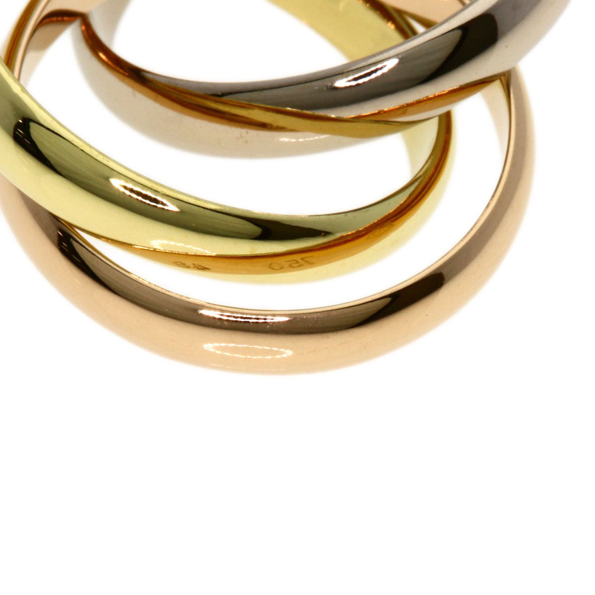 CARTIER Trinity #48 Ring K18 Yellow Gold 18K Pink GoldLadies [Used]