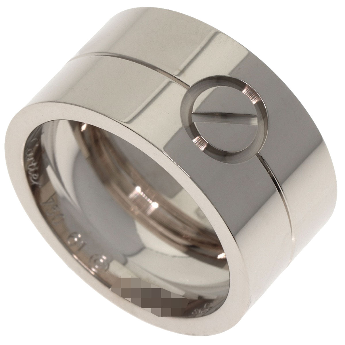 CARTIER High Love Ring #61 Ring K18 White Gold mens [Used]