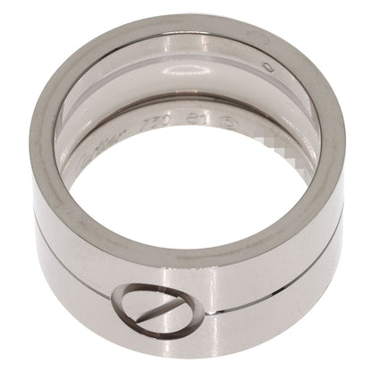 CARTIER High Love Ring #61 Ring K18 White Gold mens [Used]