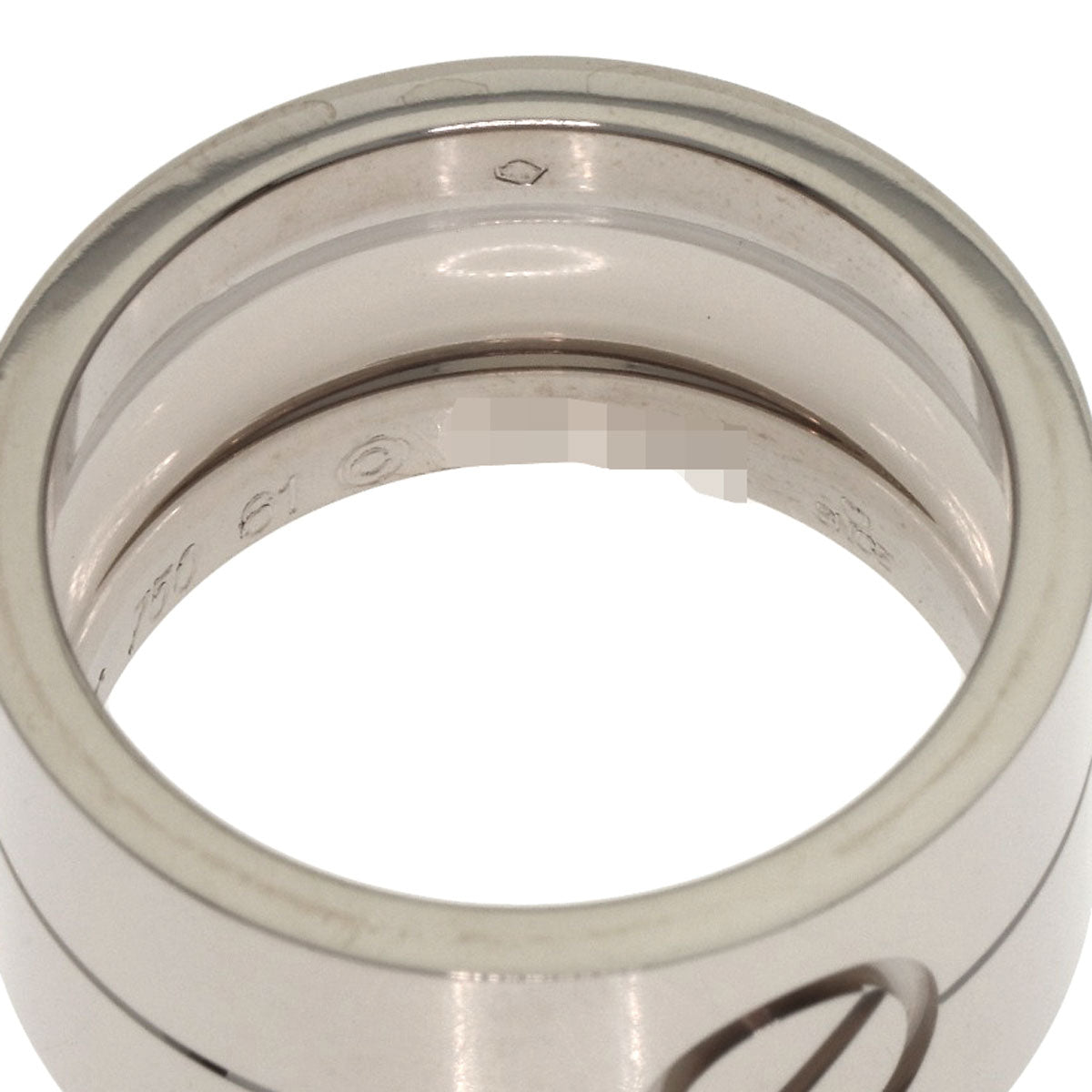 CARTIER High Love Ring #61 Ring K18 White Gold mens [Used]