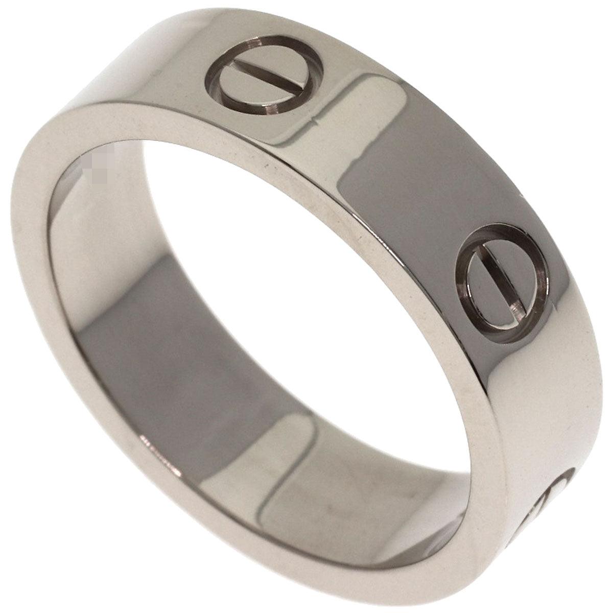 CARTIER love ring #60 Ring K18 White Gold Ladies [Used]