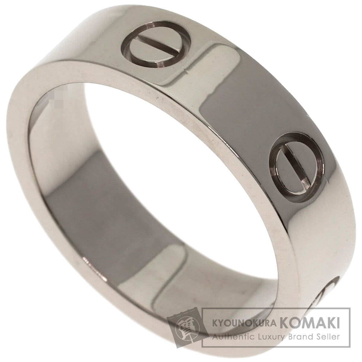 CARTIER love ring #60 Ring K18 White Gold Ladies [Used]