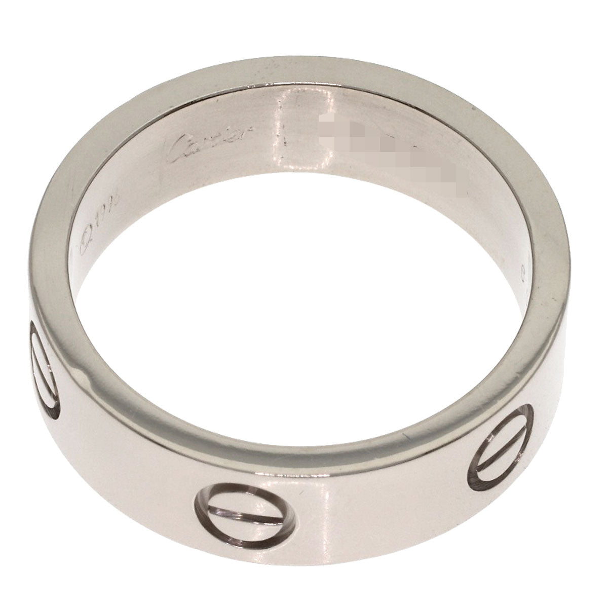 CARTIER love ring #60 Ring K18 White Gold Ladies [Used]