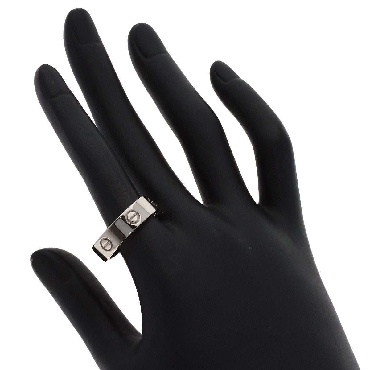 CARTIER love ring #60 Ring K18 White Gold Ladies [Used]
