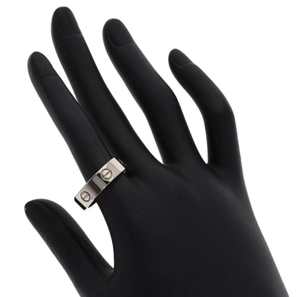 CARTIER love ring #60 Ring K18 White Gold Ladies [Used]