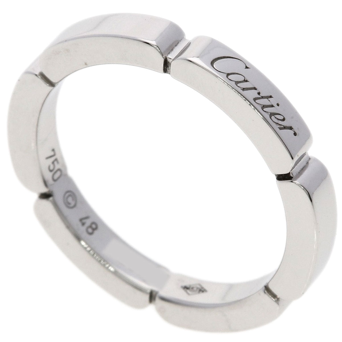 CARTIER Mailon Panthere # 48 Ring K18 White Gold Ladies [Used]