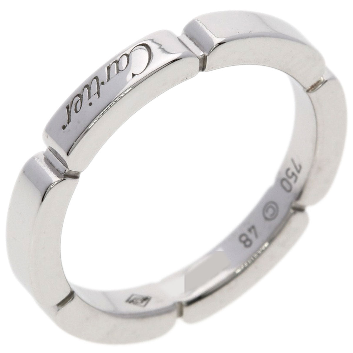 CARTIER Mailon Panthere # 48 Ring K18 White Gold Ladies [Used]