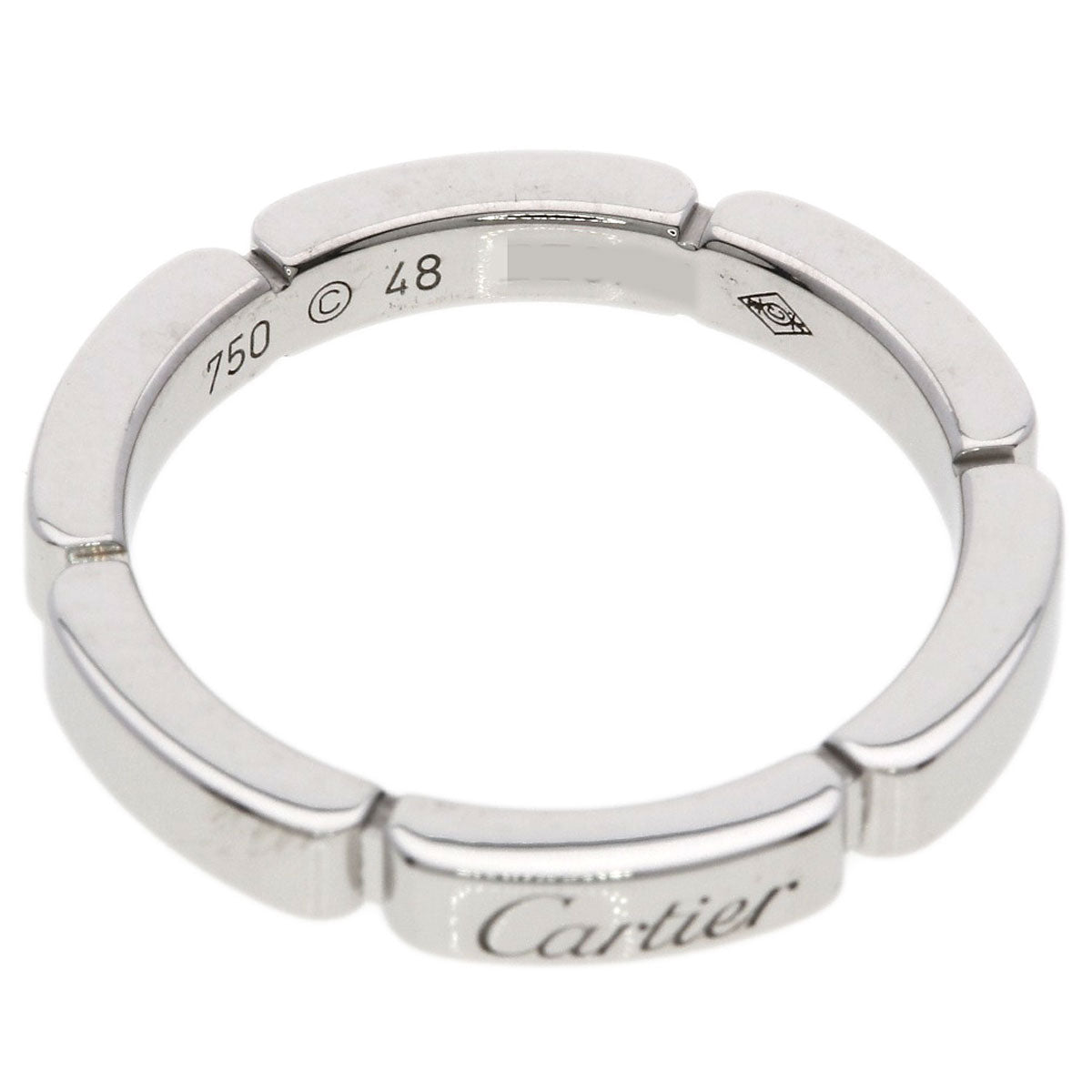 CARTIER Mailon Panthere # 48 Ring K18 White Gold Ladies [Used]