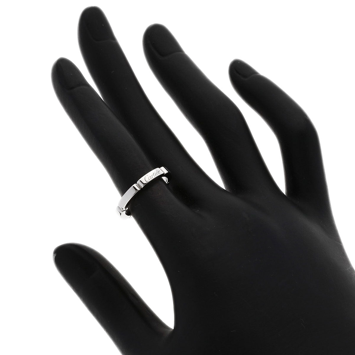 CARTIER Mailon Panthere # 48 Ring K18 White Gold Ladies [Used]