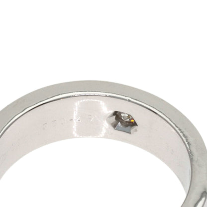 CARTIER love ring half diamond # 49 Ring K18 White Gold Ladies [Used]