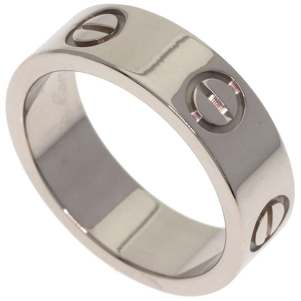 CARTIER love ring #49 Ring K18 White Gold Ladies [Used]