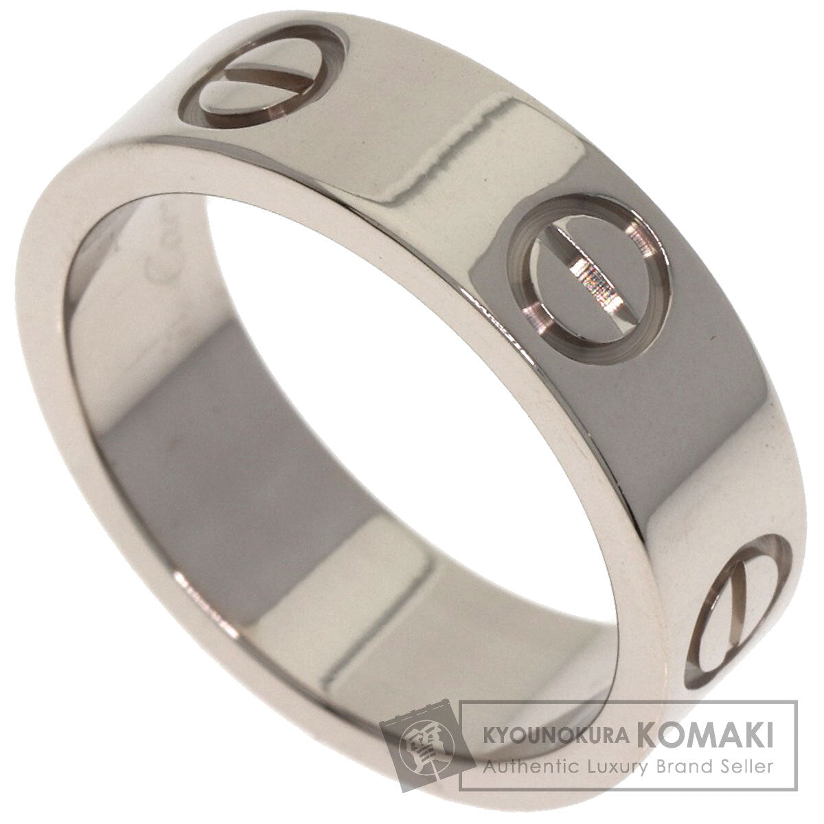 CARTIER love ring #49 Ring K18 White Gold Ladies [Used]