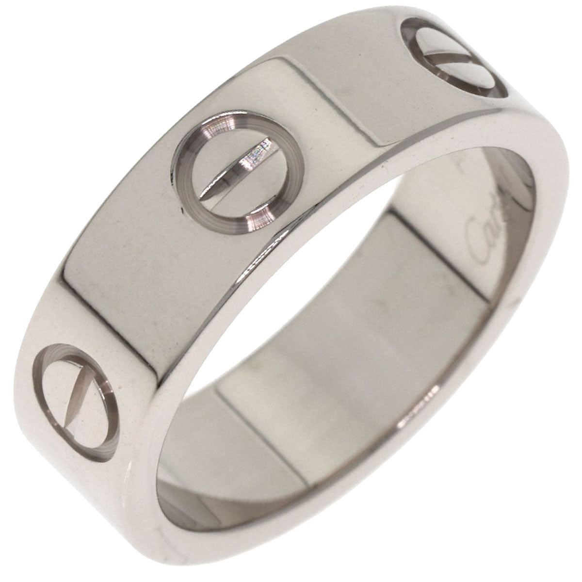 CARTIER love ring #49 Ring K18 White Gold Ladies [Used]
