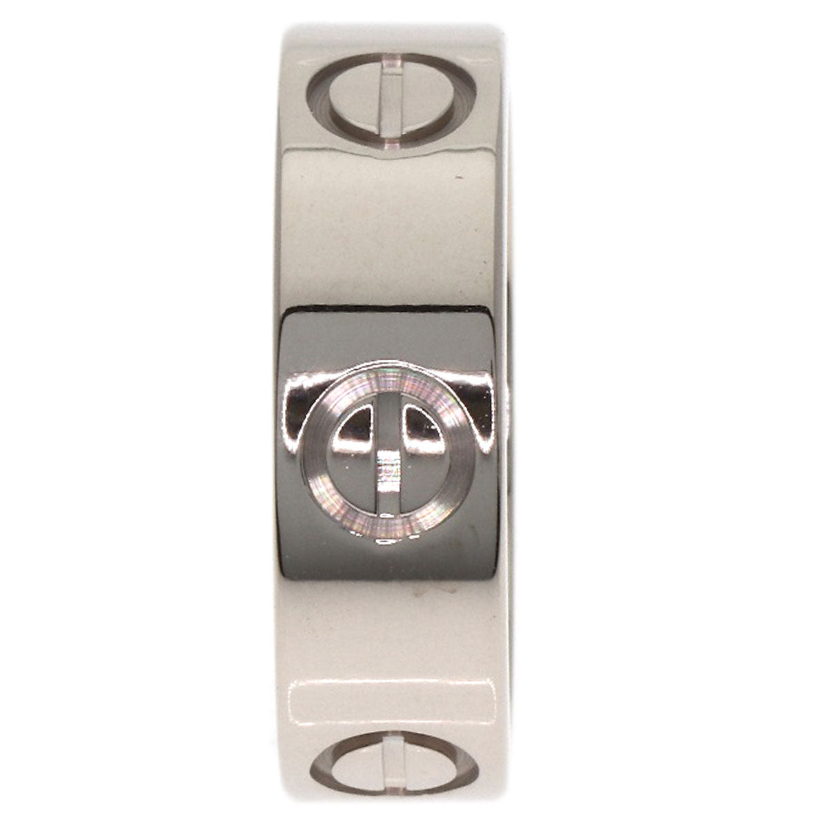 CARTIER love ring #49 Ring K18 White Gold Ladies [Used]