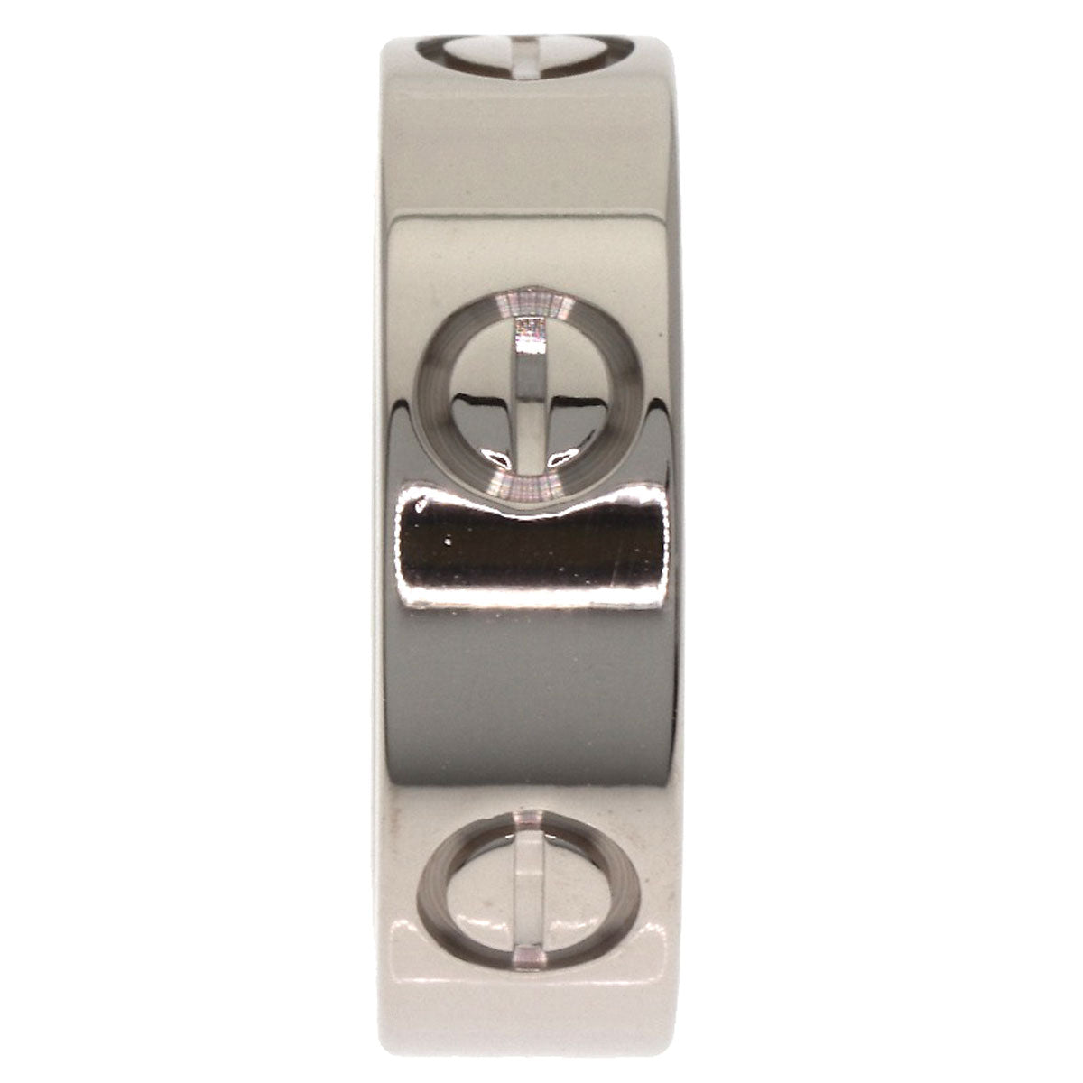 CARTIER love ring #49 Ring K18 White Gold Ladies [Used]