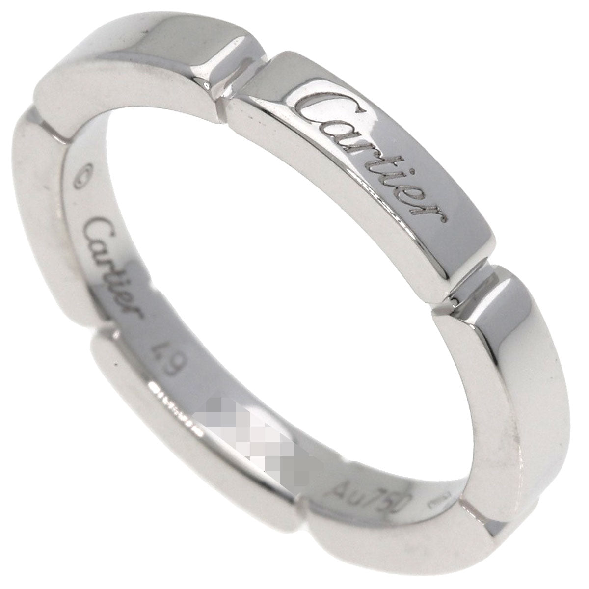 CARTIER Mailon Panthere # 49 Ring K18 White Gold Ladies [Used]