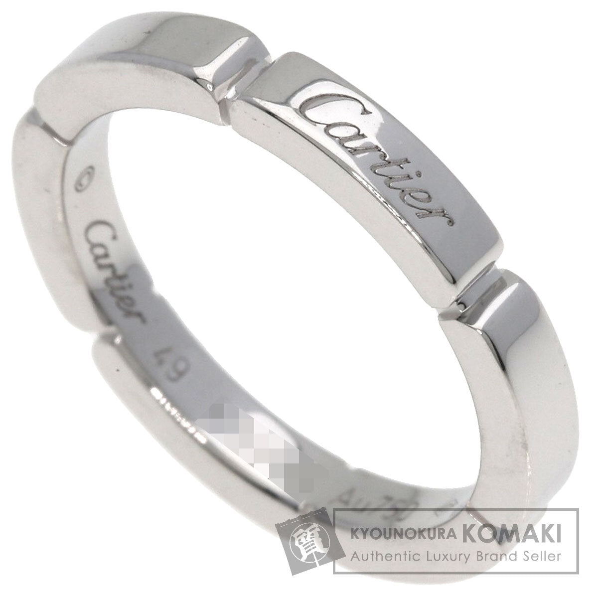 CARTIER Mailon Panthere # 49 Ring K18 White Gold Ladies [Used]