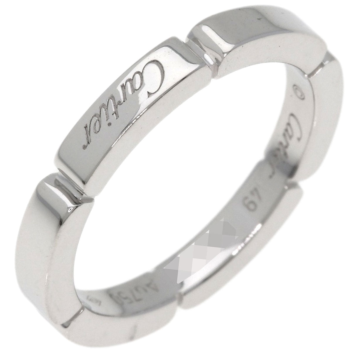 CARTIER Mailon Panthere # 49 Ring K18 White Gold Ladies [Used]