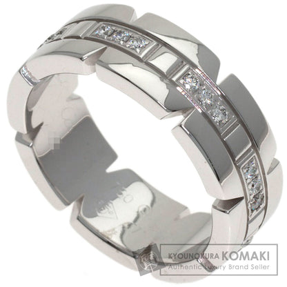 CARTIER Tank Française Half Diamond #47 Ring K18 White Gold Ladies [Used]