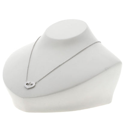 CARTIER C heart Necklace K18 White Gold Ladies [Used]