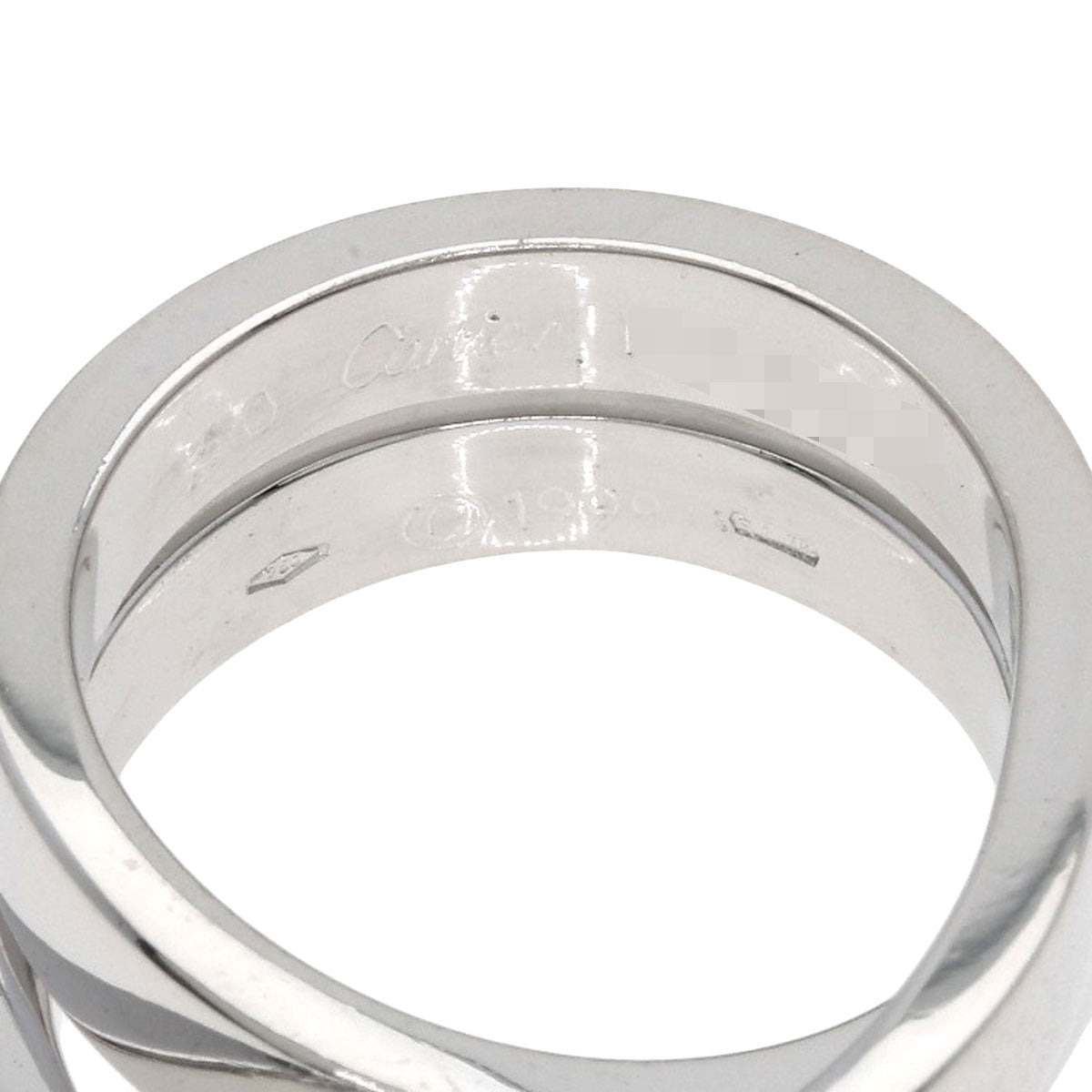 CARTIER Paris ring # 50 Ring K18 White Gold Ladies [Used]